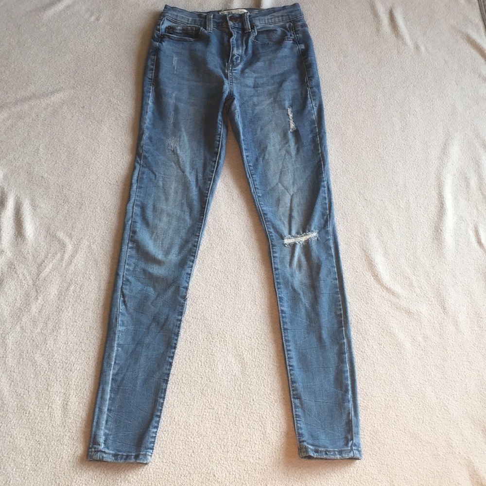 Lightwash high-rise jeggings